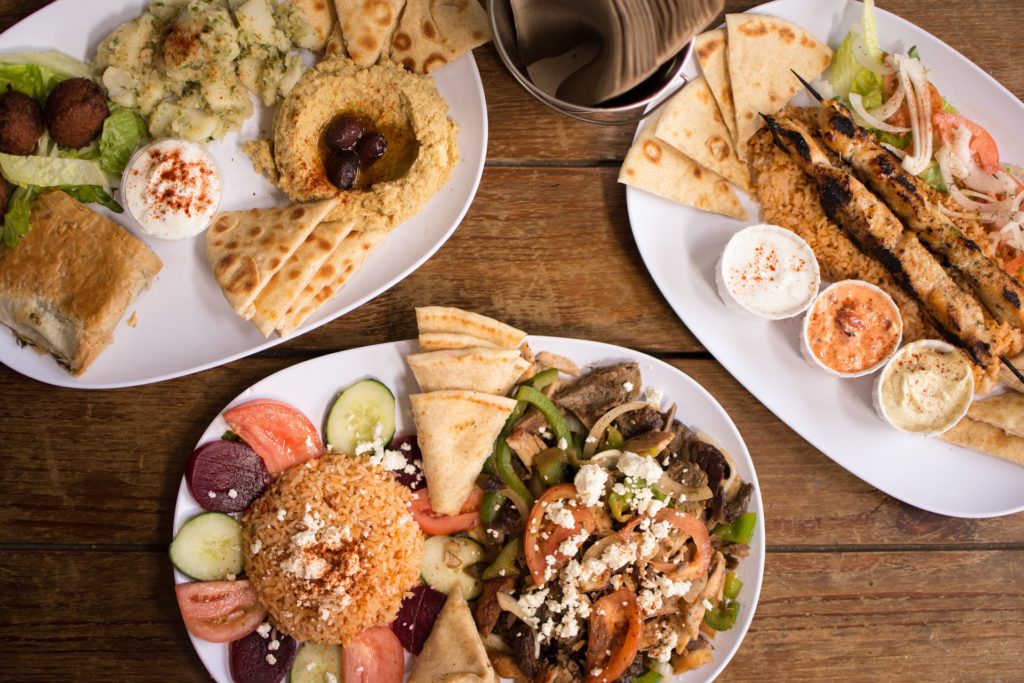 Mediterranean food, looks delicious!