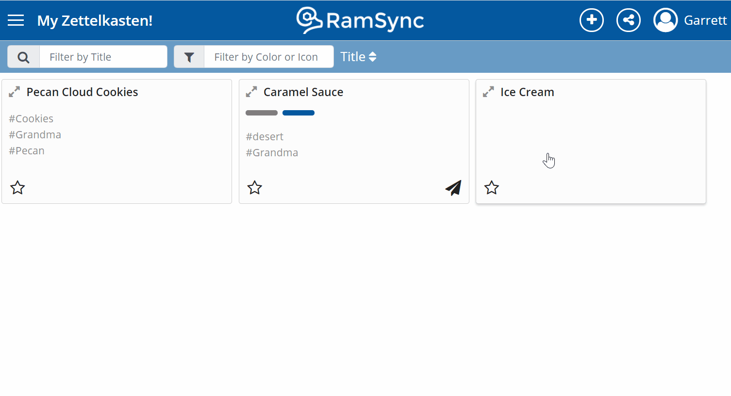 Embed one idea in another with RamSync. 